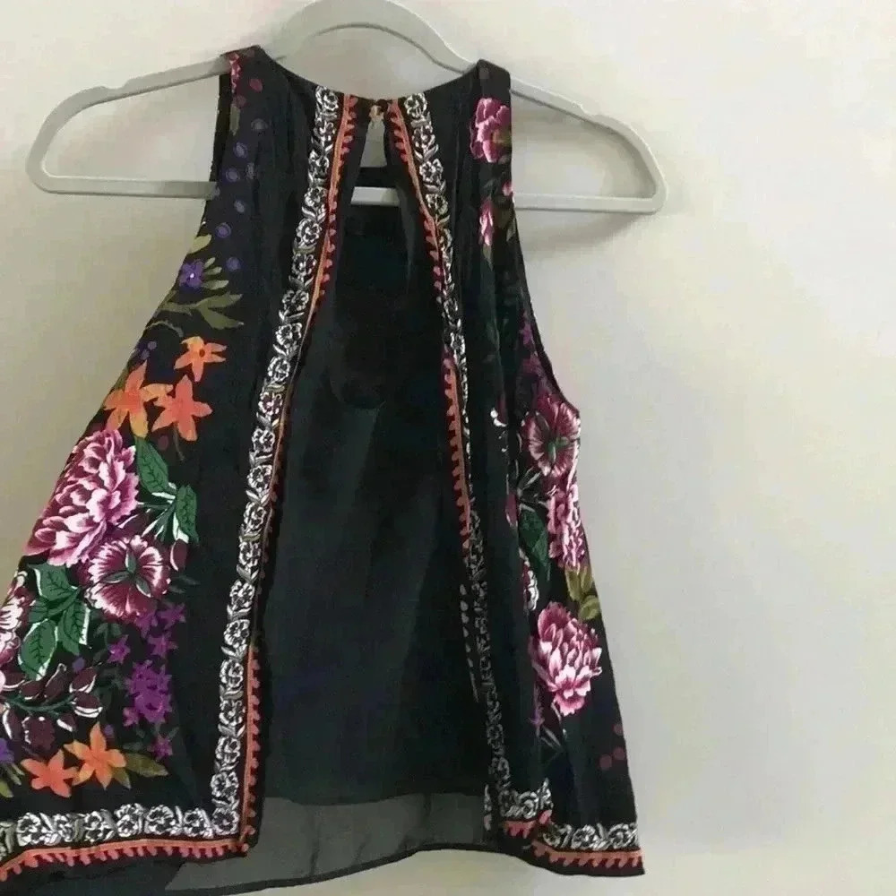 Zara Trafaulac Collection Floral Blouse Size S - Picture 4 of 7